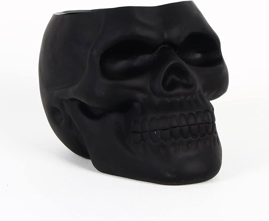 PATYGR Skull Planter Decor Flower Pot Halloween Skull Candy Bowl Gothic Decor Desk Organizer（Co... | Amazon (US)
