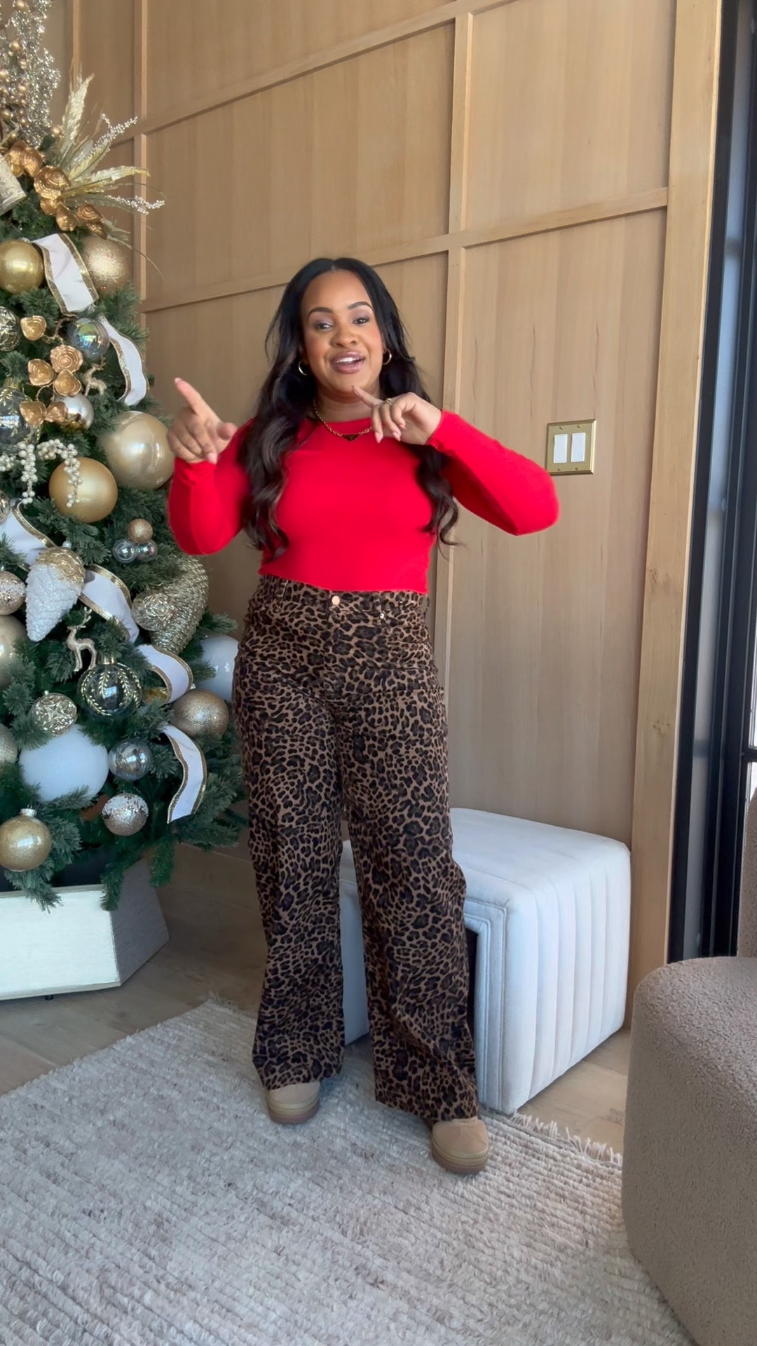 These leopard pants are 50% off until 11/28 at Gap 🤩 and top is $20 

#LTKSaleAlert #LTKMidsize #LTKHoliday