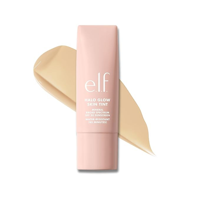 e.l.f. Halo Glow Skin Tint SPF 50, Tinted Moisturizer For Light, Buildable Coverage, Creates A Na... | Amazon (US)