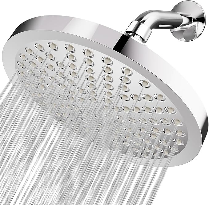 Auterfar Shower Head High Pressure | 8" Large Rain Shower Head | Luxury Shower Experience | Chrom... | Amazon (US)