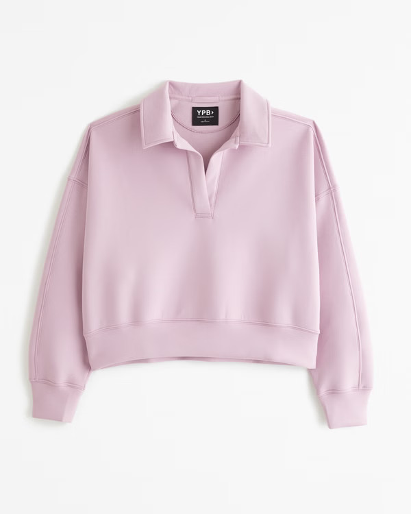 Women's YPB neoKNIT Polo Sweatshirt | Women's Active | Abercrombie.com | Abercrombie & Fitch (US)