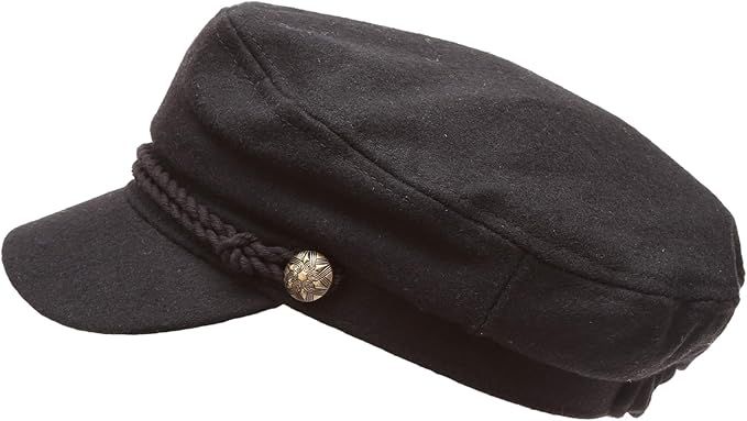 MIRMARU Women’s Classic Mariner Style Greek Fisherman’s Sailor Newsboy Hats with Comfort Elas... | Amazon (US)