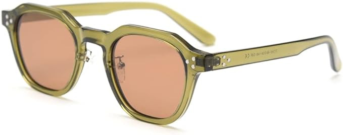 TR90 Polarized Sun Glasses for Women Mens Square Polygon Retro Vintage Sunglasses Thick Frame Lux... | Amazon (CA)