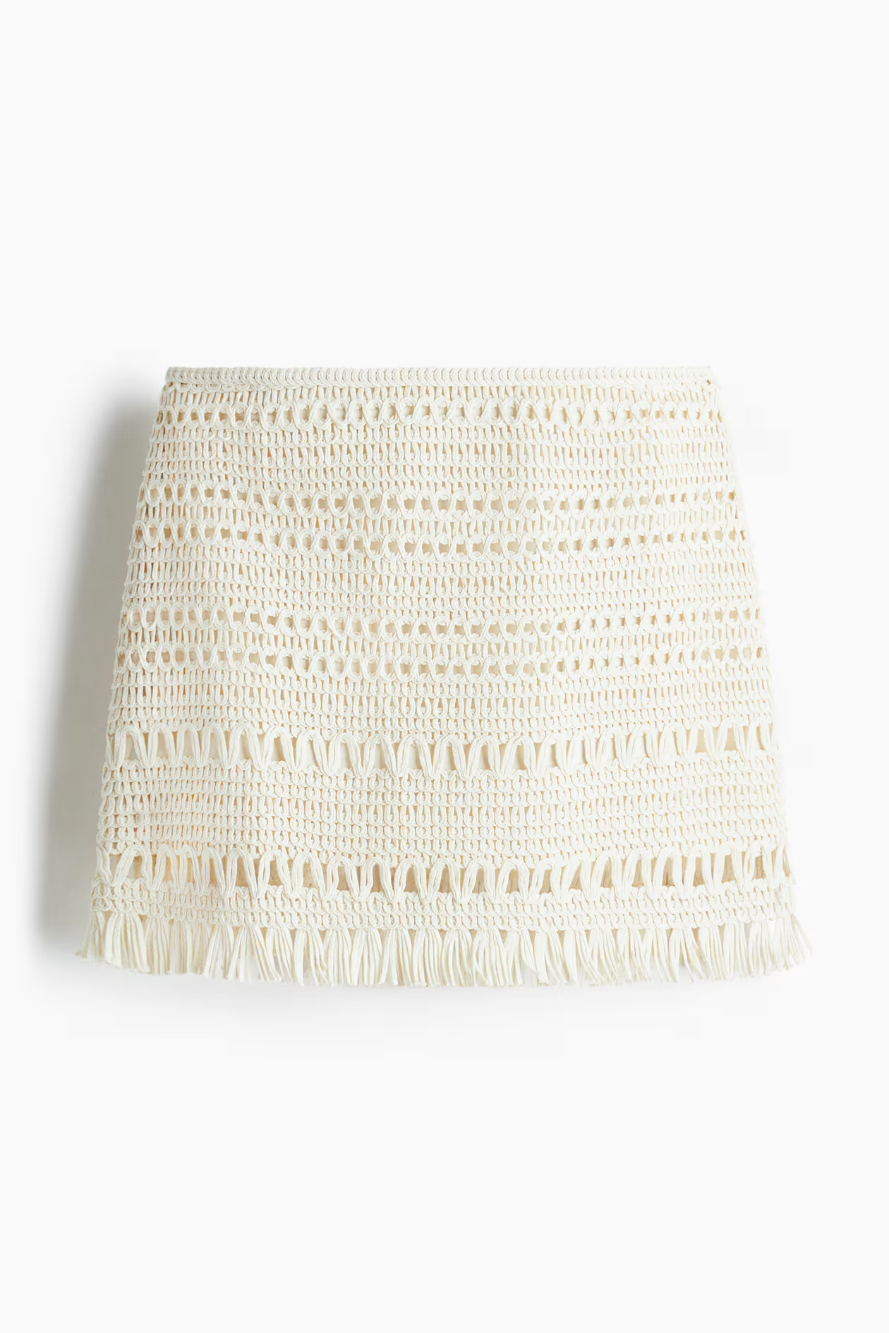 Crochet-look mini skirt | H&M (UK, MY, IN, SG, PH, TW, HK)