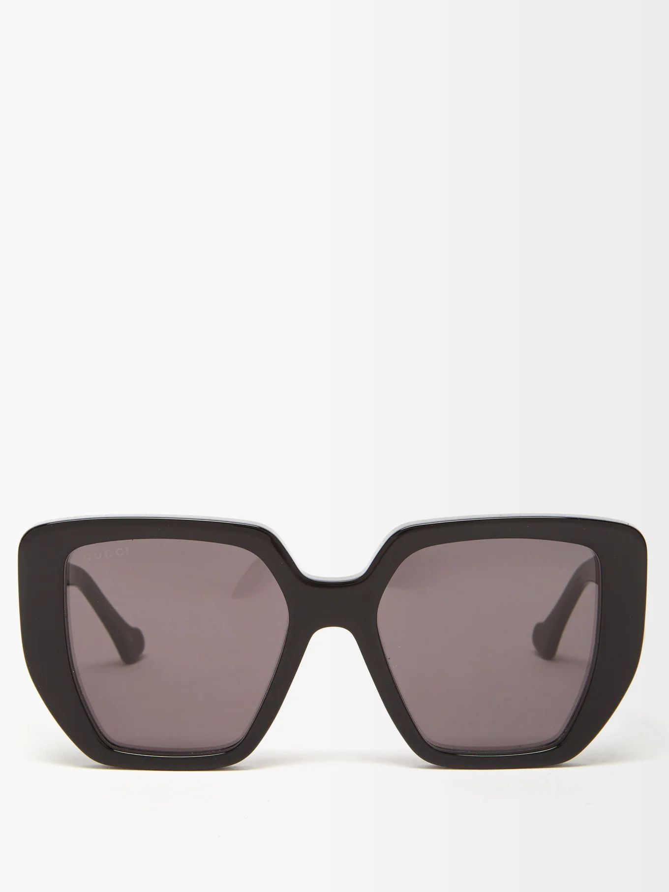 GG-logo oversized square acetate sunglasses | Matches (UK)