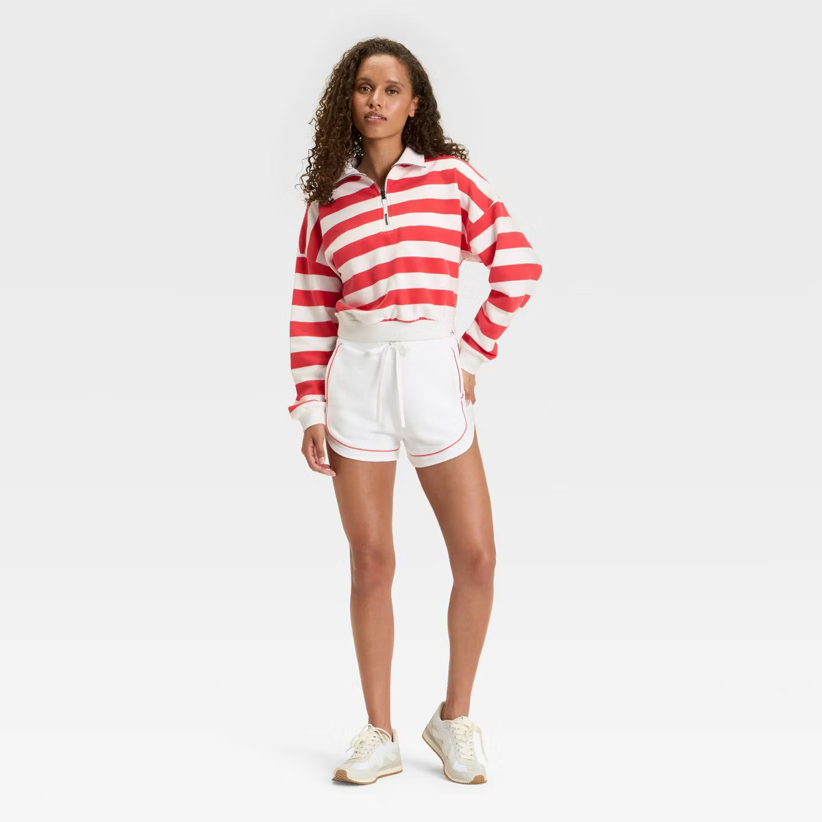 Women's French Terry 1/2 Zip Sweatshirt - JoyLab™ | Target