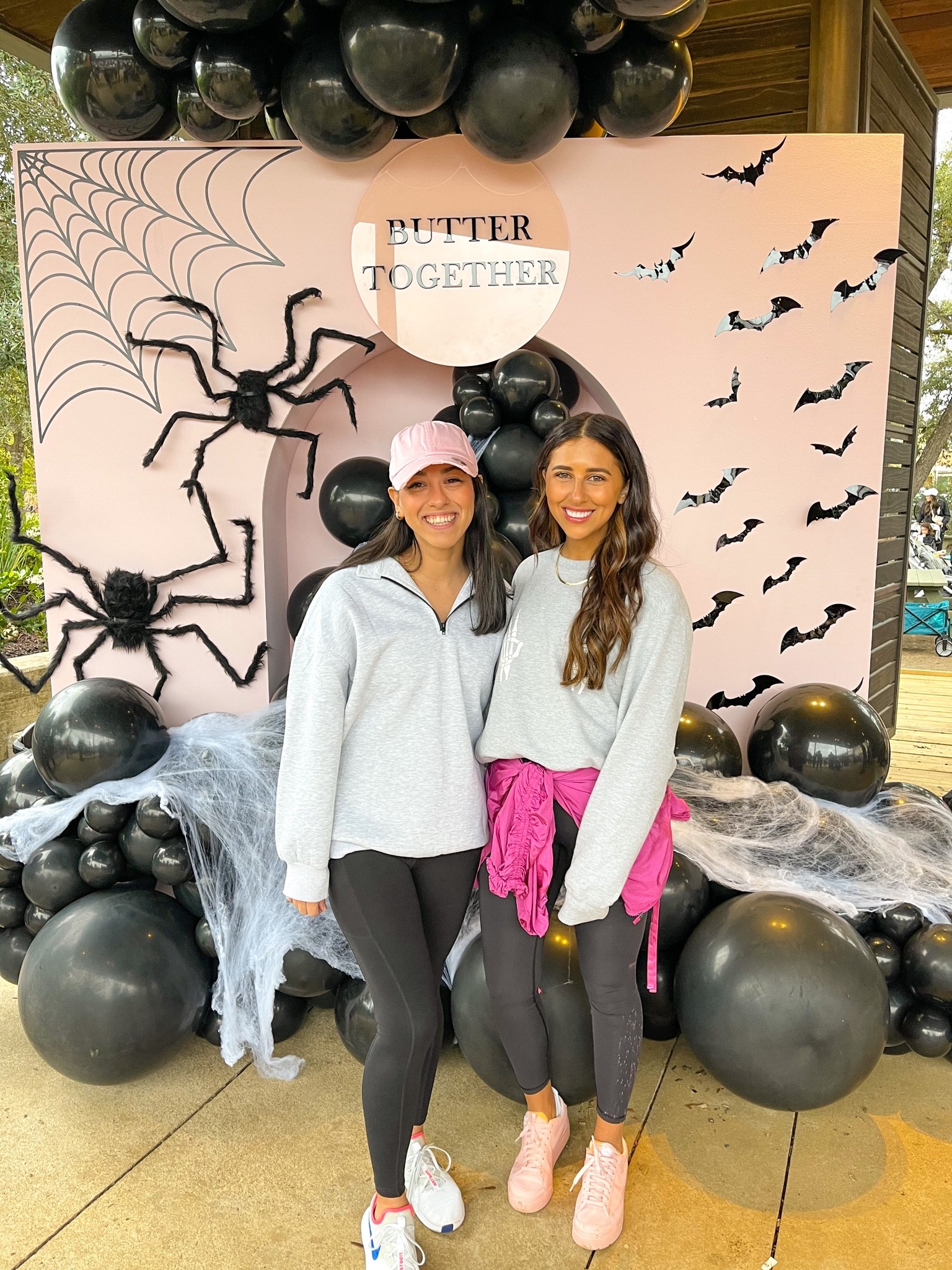 Spooky Walk 
Breast cancer awareness 
When you purchase the black sweaters they will donate 20% to charities. 
Amazon find, athletic fit, hot girl walk 

#LTKfamily #LTKHoliday #LTKfit