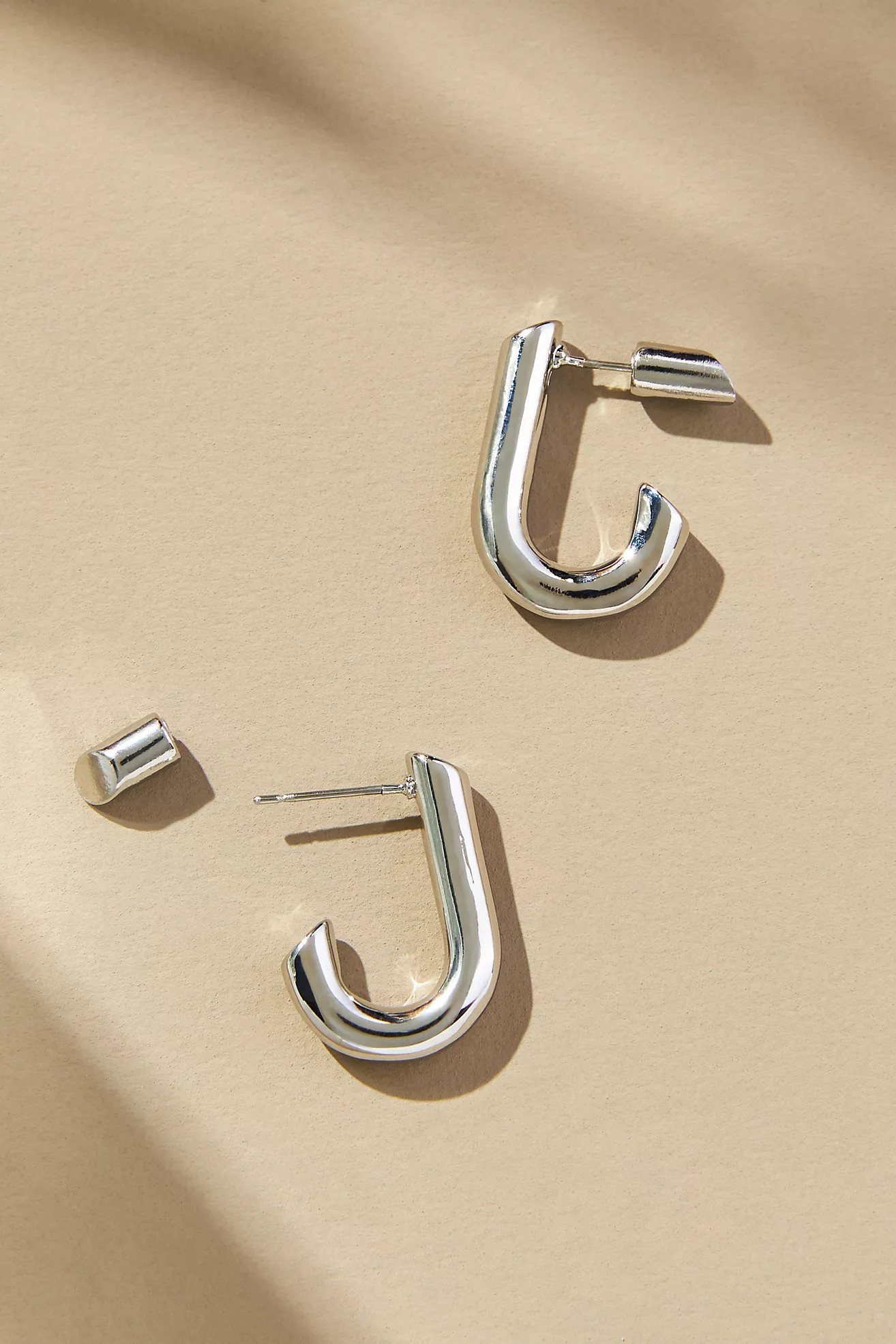 Small U-Shaped Hoop Earrings | Anthropologie (US)