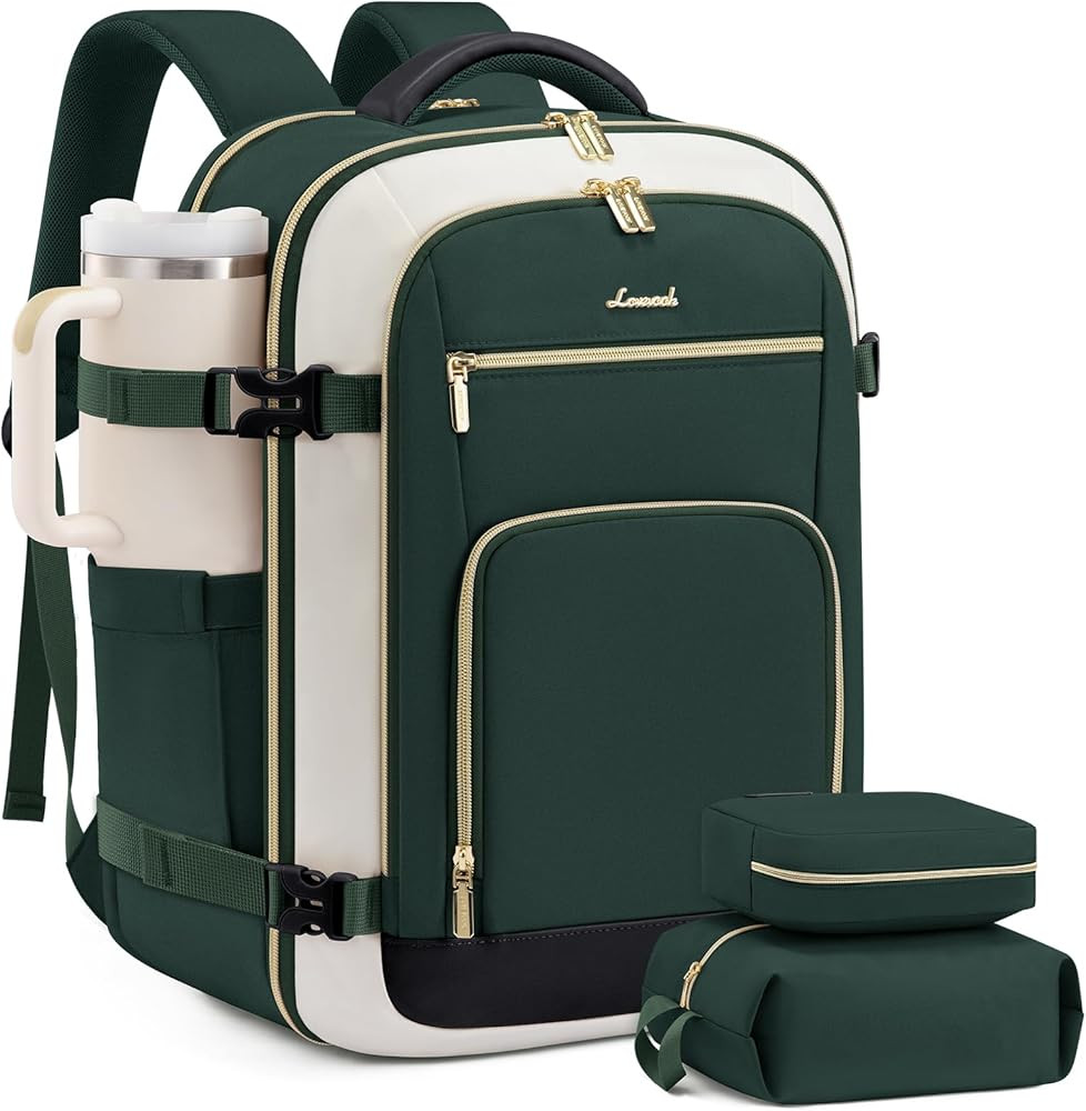 LOVEVOOK Carry On Travel Backpack For Women Flight Approved, 40L Personal Item Travel Bag for Air... | Amazon (US)