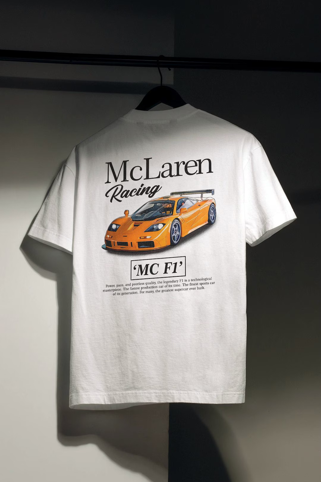 Mclaren F1 Racing T-shirt Original Art Car Shirt Poster Type Design for Birthday / Gifts for Car ... | Etsy (US)