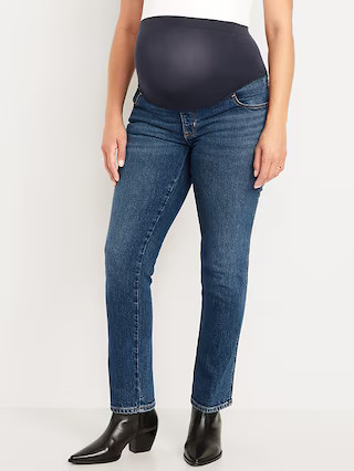 Maternity Full-Panel Vintage Slim Jeans | Old Navy (US)