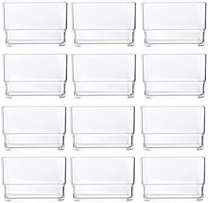 STORi Clear Plastic Drawer Organizers 3" x 3" x 2" l Set of 12 | Amazon (US)