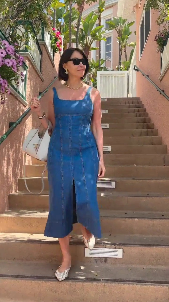 If you’ve been looking for the perfect summer staple, this one-and-done denim dress checks every box: lightweight, flattering, easy to style, and effortlessly chic. It works just as well for a vacation outfit as it does for everyday summer style. If you’re curating a capsule wardrobe, this versatile denim piece is a must-have. The soft structure and classic wash make it timeless while still feeling on trend.

#LTKStyleTip #LTKTravel #LTKSeasonal