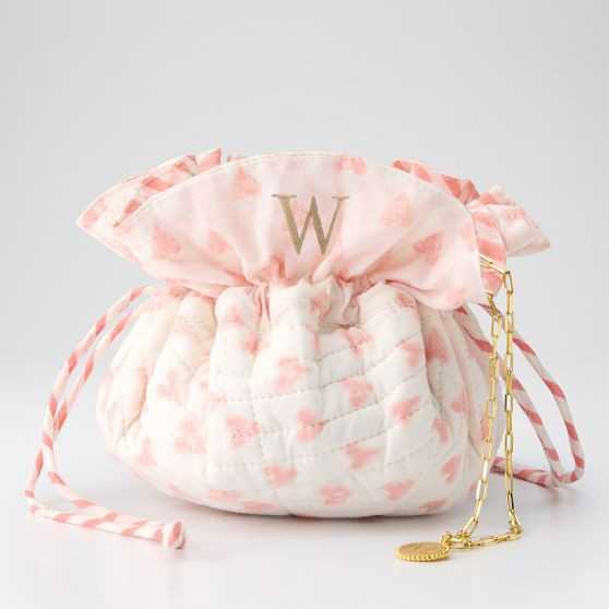 Block Print Ruffle Jewelry Pouch​ | Mark and Graham