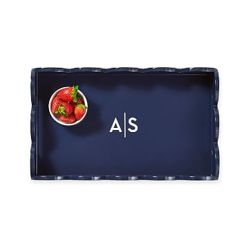 Scalloped Lacquer Serving Tray | Mark and Graham | Mark and Graham