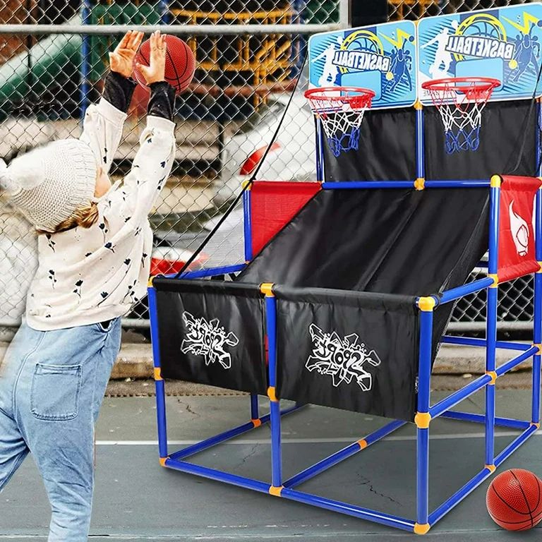 uhomepro Outdoor Indoor Basketball Hoop Arcade Game with 6 Balls with Pump, Shooting System for T... | Walmart (US)