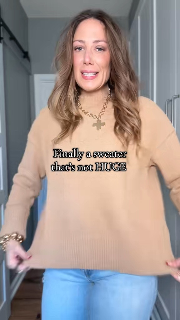 Oversized cozy sweater with that soft, textured feel that drapes just right. Easy to style with jeans or leggings, lightweight enough for fall but warm enough to layer, and the relaxed fit makes it super flattering. A great everyday basic that still feels elevated. #fallsweater #cozystyle #neutraloutfit #sweaterweather #casualoutfits #wardrobestaples #everydaystyle

#LTKootd #LTKOver40 #LTKMidsize