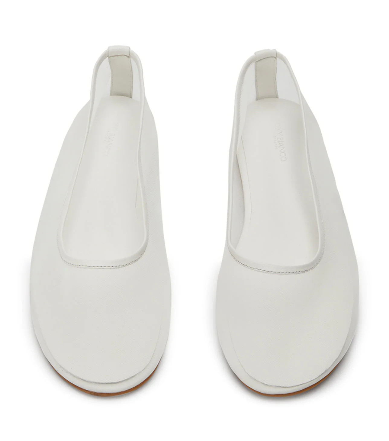 Marvel White Nylon Flats | Tony Bianco US