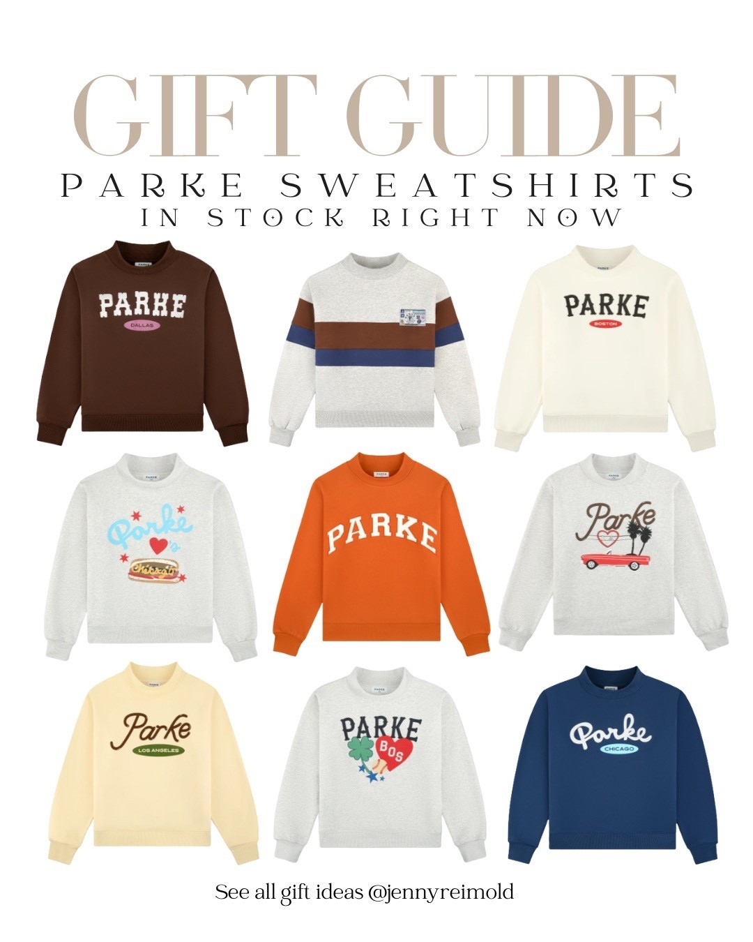 Parke sweatshirts are everywhere right now, one of the most popular Christmas gifts for tweens, teens & college students. Cozy, cute, and something they’ll wear nonstop. Moms, these are truly a must-have gift of the year. All the in-stock styles are linked below!


#LTKHoliday #LTKOver40 #LTKGiftGuide