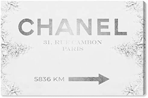 The Oliver Gal Artist Co. Fashion and Glam Wall Art Canvas Prints 'Couture Road Sign Classic' Hom... | Amazon (US)