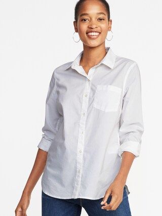 Relaxed Classic Clean-Slate Shirt for Women | Old Navy (US)