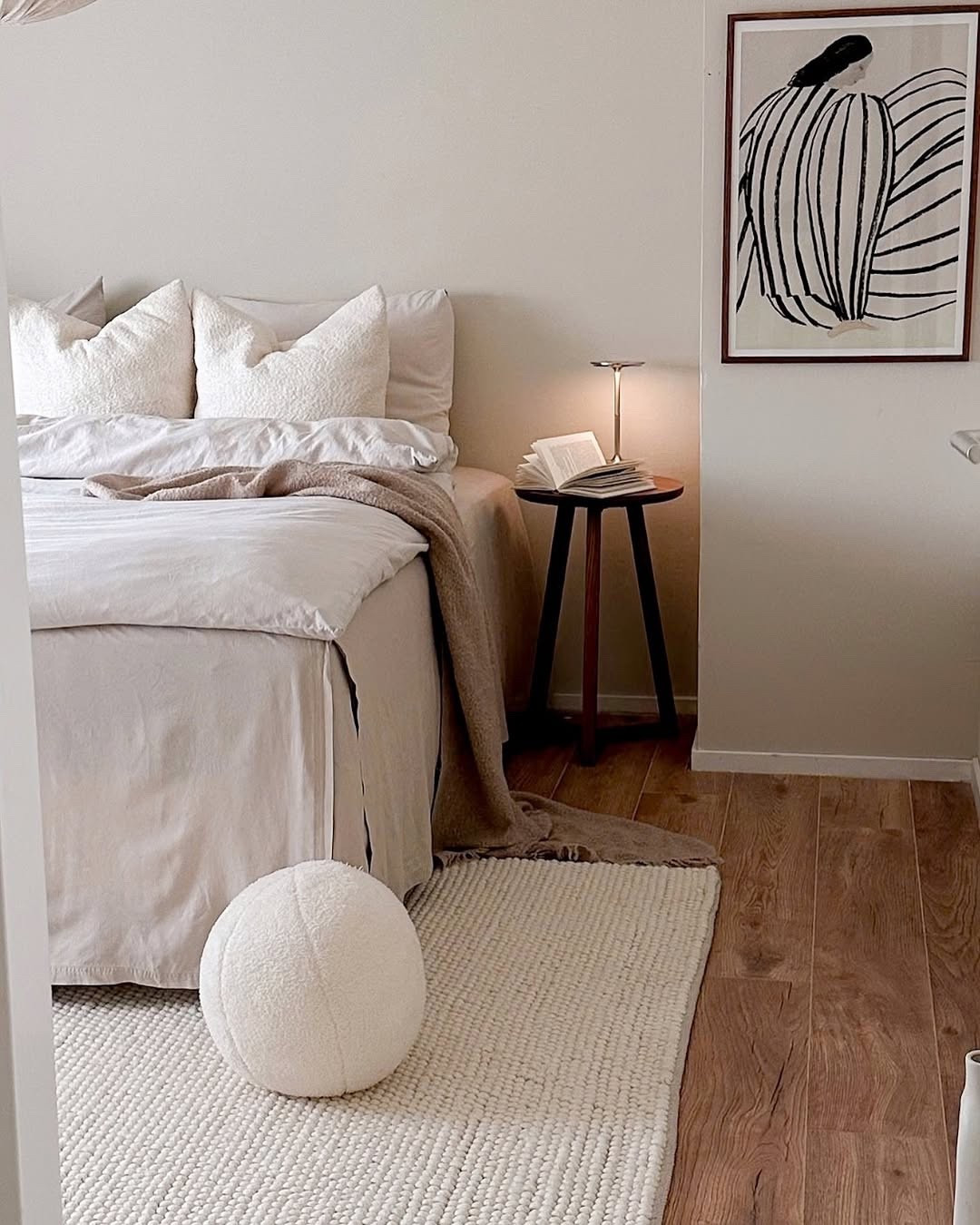 There’s nothing like crawling into a cloud at the end of the day. ☁️✨ This neutral bedding setup is all about calm, comfort, and those soft, layered textures that instantly make your space feel like a sanctuary. From the fluffy pillows to the crinkled duvet and that boucle ball accent — every detail was picked to bring warmth and simplicity into the room. This is your sign to refresh your bedroom for a softer, cozier season. Everything is linked on my LTK if you're ready for your own little slice of peace. 🤍 #BedroomInspo #CozySpaces #NeutralDecor #CalmInteriors #SoftMinimalism #ModernCozy #LayeredBedding #WabiSabiStyle #LTKFinds #ScandiHome #SereneVibes #WonenMetLef #HomeAesthetic

#LTKActive #LTKSeasonal #LTKHome