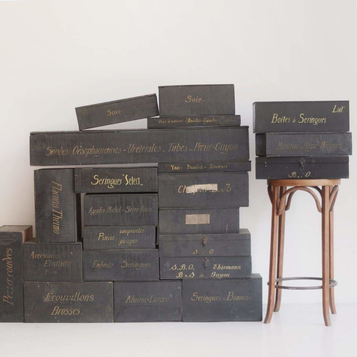 XIXth Century Wood Doctor's Box | Elsie Green US