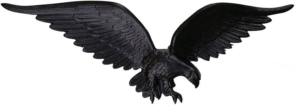Montague Metal Products Flagpole Wall Eagle, 24-Inch, Black | Amazon (US)