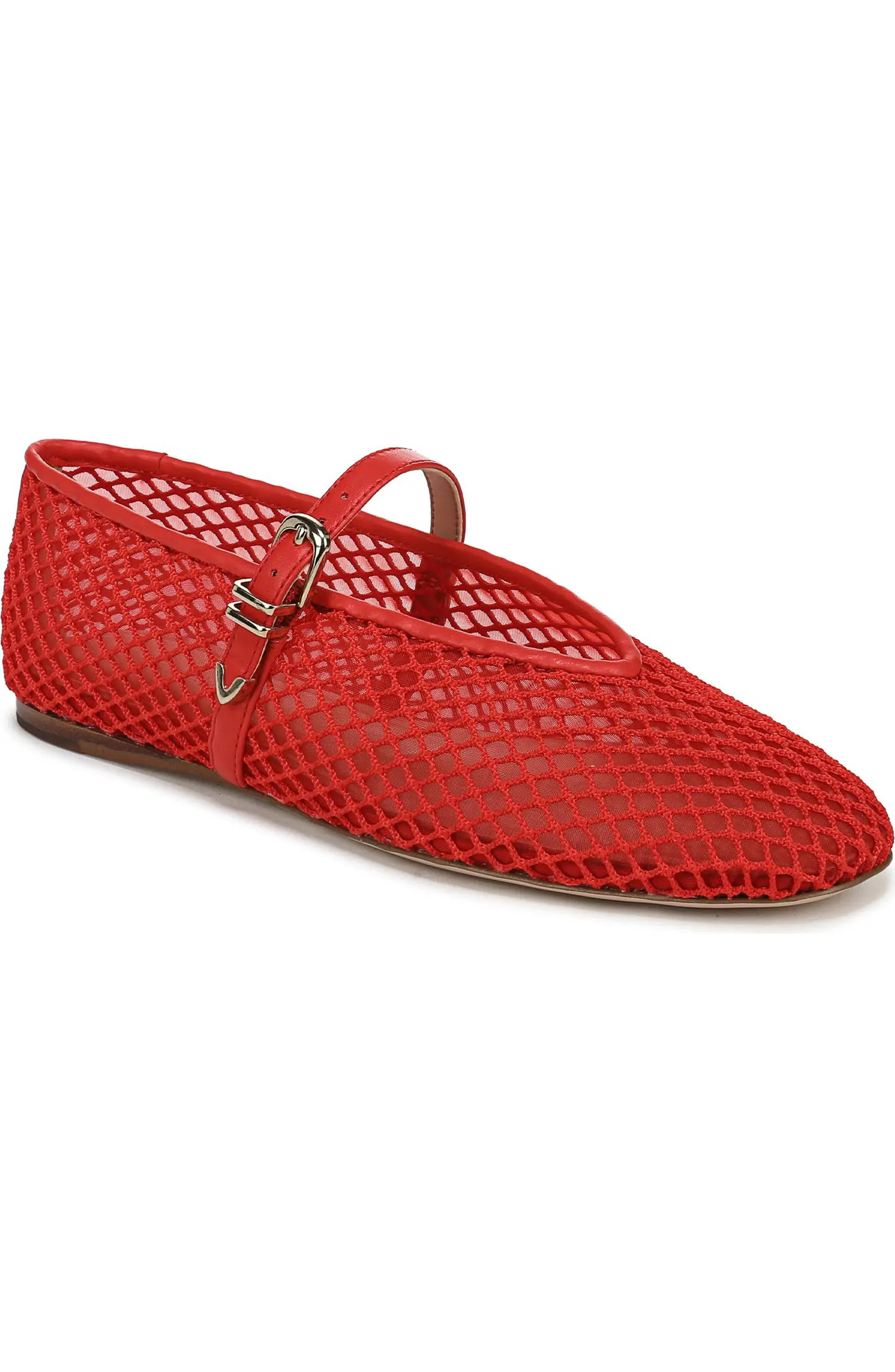 Margot Mesh Mary Jane Flat (Women) | Nordstrom
