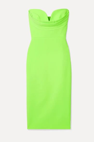 Corley strapless neon crepe dress | NET-A-PORTER (US)