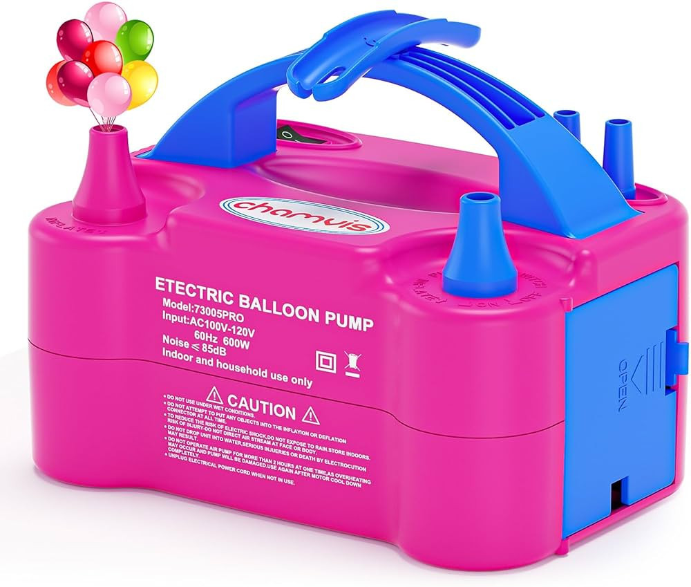 Chamvis Electric Balloon Pump, 110V 600W Balloon Inflator Blower Pump: for Fast and Easy Filling ... | Amazon (US)