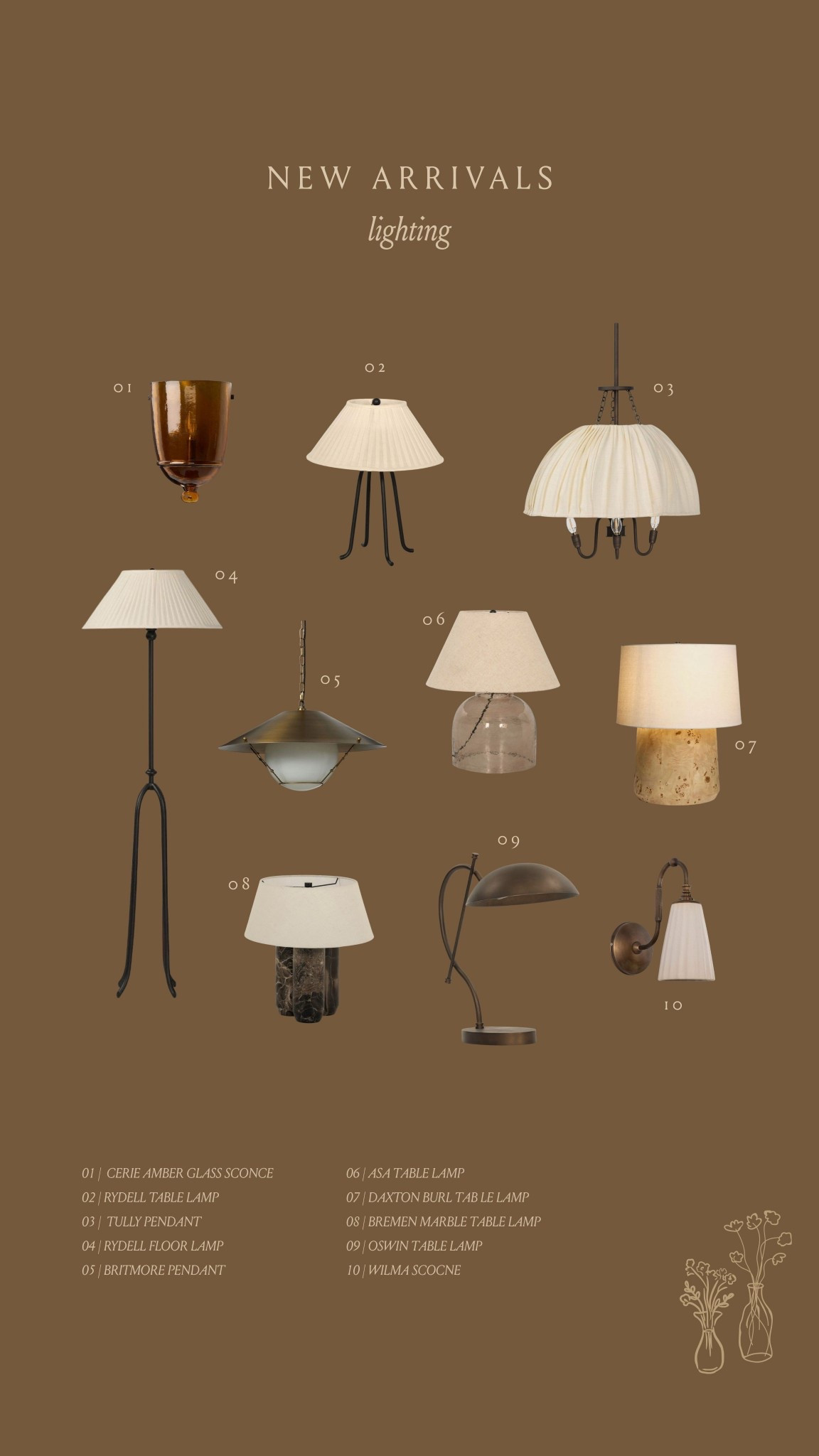 new arrivals lighting 

floor lamp, table lamp, sconce, pendant 

#LTKHome