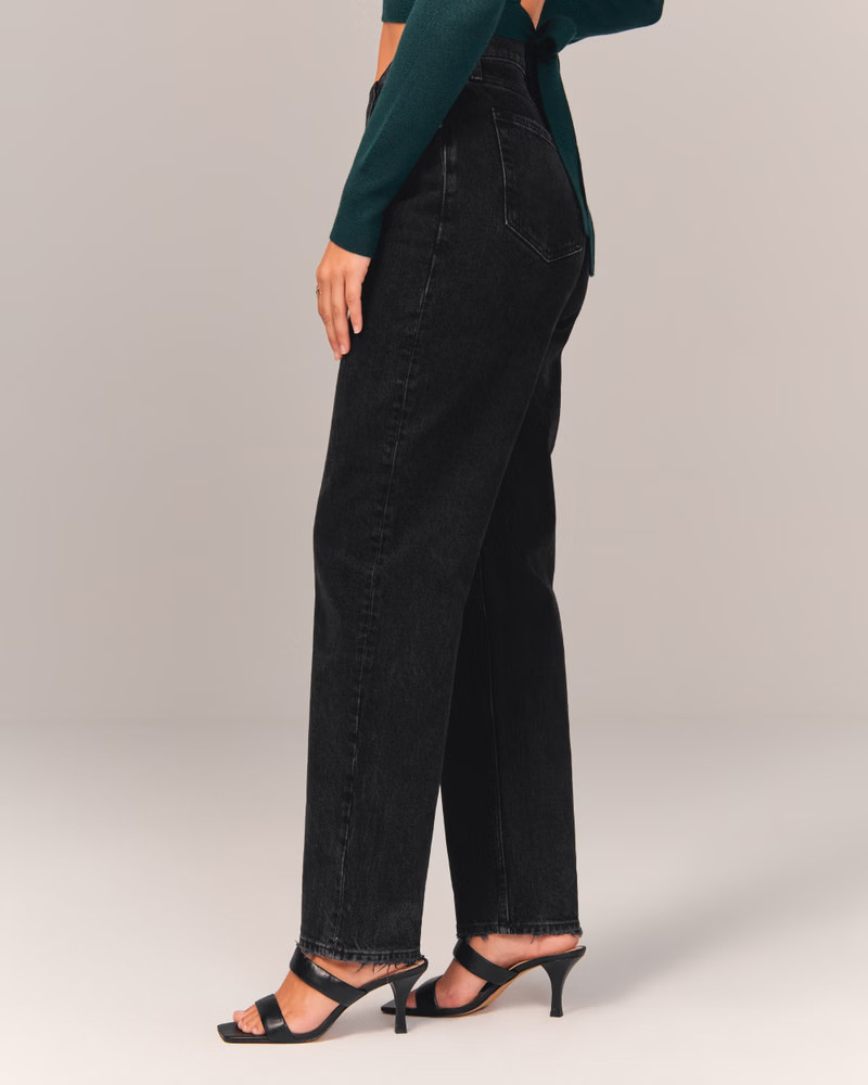 Women's Curve Love High Rise Dad Jeans | Women's Bottoms | Abercrombie.com | Abercrombie & Fitch (US)