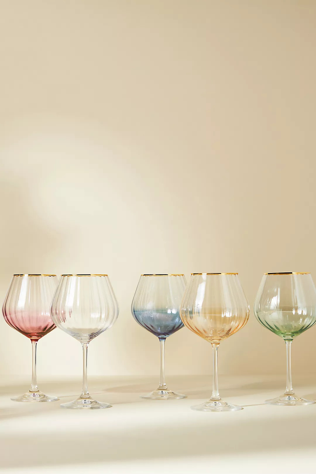 Waterfall Red Wine Glasses, Set of 4 | Anthropologie (US)