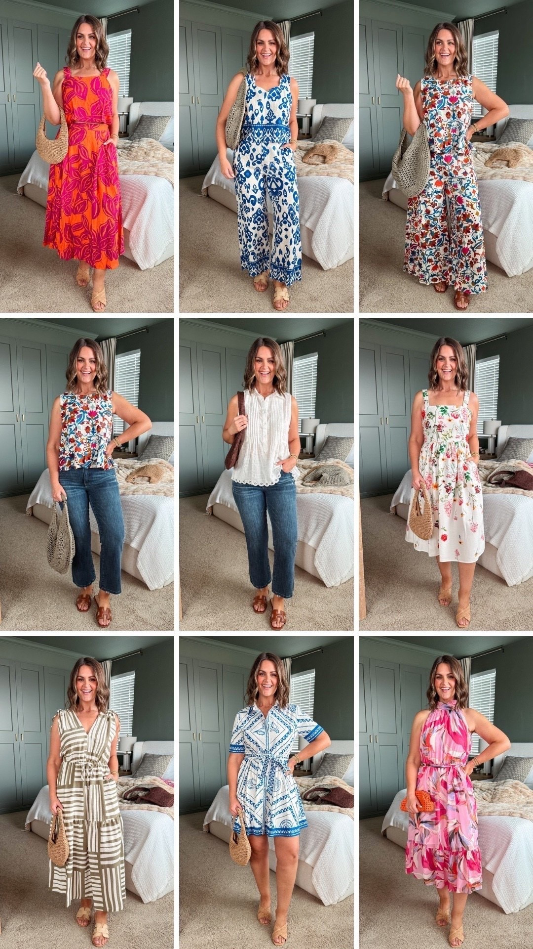 Nordstrom Rack Haul
Pink/orange set, small top / large skirt
Floral dress, 10
Blue set, medium top / large pants
Multicolor set, medium top / large pants
Cropped jeans, 10 (if in between, size down)
White top, large (could go medium)
Green/white dress, 12 (could do 10)
Blue/white dress, large (don’t size down)
Shoes, 9.5

Size 12, midsize, summer dress, vacation outfit, matching set, resort wear, date night outfit, under 50

#LTKootd #LTKOver40 #LTKMidsize