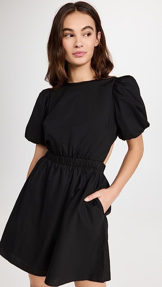 Cut-Out Poplin Mini Dress | Shopbop