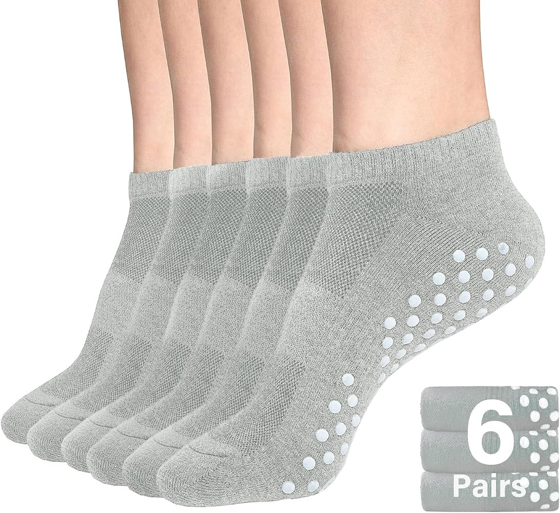 DIBAOLONG Womens & Mens Low Cut Socks, 6-Pair Ankle No Show Athletic Short Cotton Socks | Amazon (US)