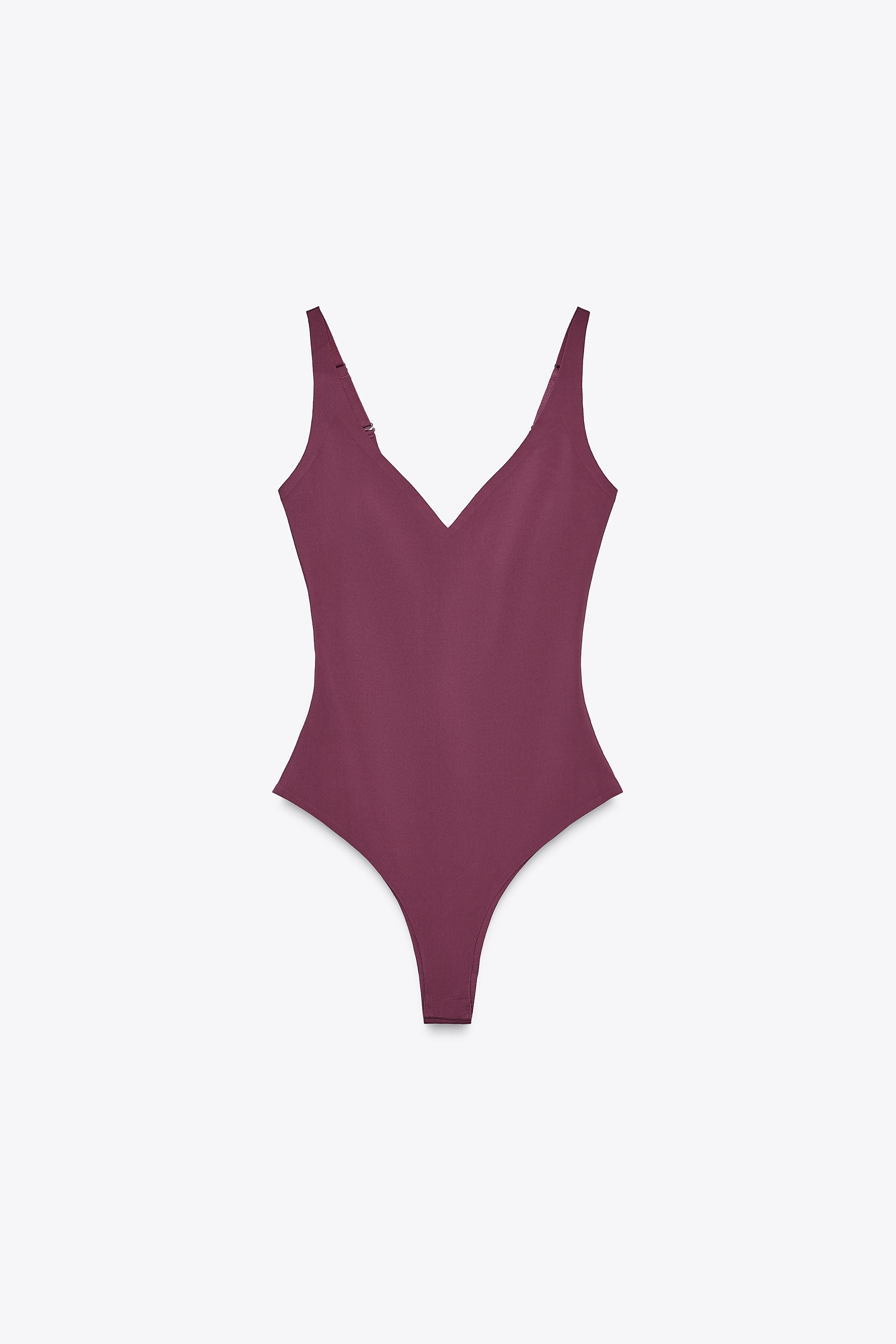 STRAPPY POLYAMIDE BODYSUIT | Zara UK