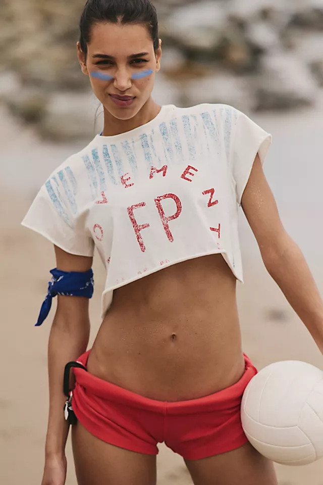 Hot Shot Graphic Cropped Tee | Free People (Global - UK&FR Excluded)