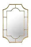 Creative Co-Op Metal Wall Gold Finish Mirror | Amazon (US)