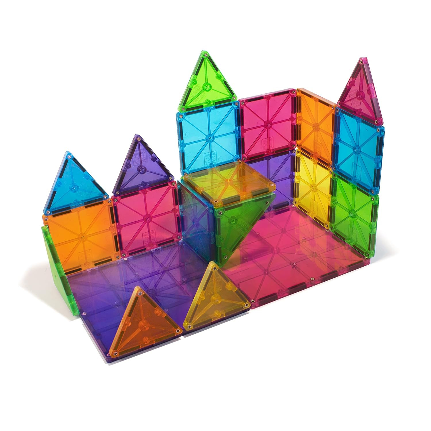 Magna-Tiles 32-Piece Clear Colors Set, The Original Magnetic Building Tiles For Creative Open-End... | Amazon (US)