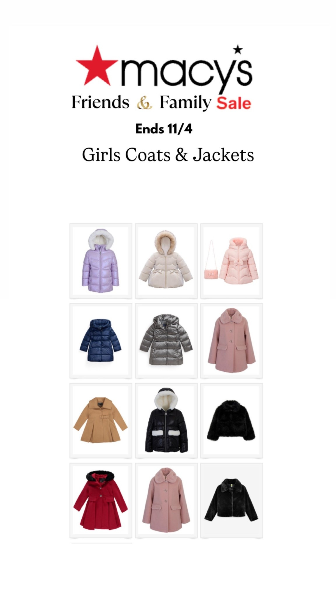 Macys sale Jackets & Coats for Girls 

#LTKGiftGuide #LTKSeasonal