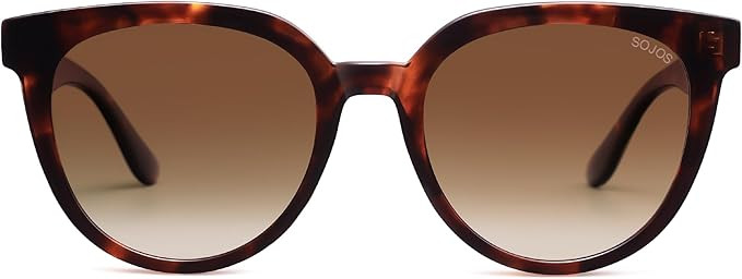 SOJOS Trendy Cat Eye Round Polarized Sunglasses for Women Fashion UV Protection Sunnies Sunglasse... | Amazon (US)