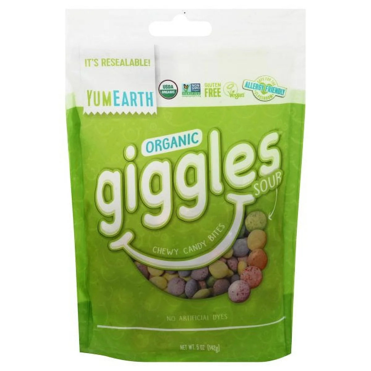 YumEarth Organic Giggles, Sour, 5 oz | Walmart (US)