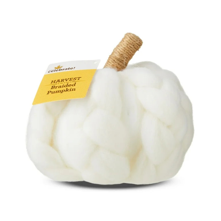 Harvest Cream Braided Pumpkin, Way To Celebrate | Walmart (US)