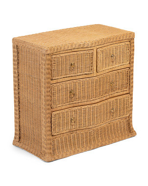 29in 4 Drawer Woven Dresser | Marshalls