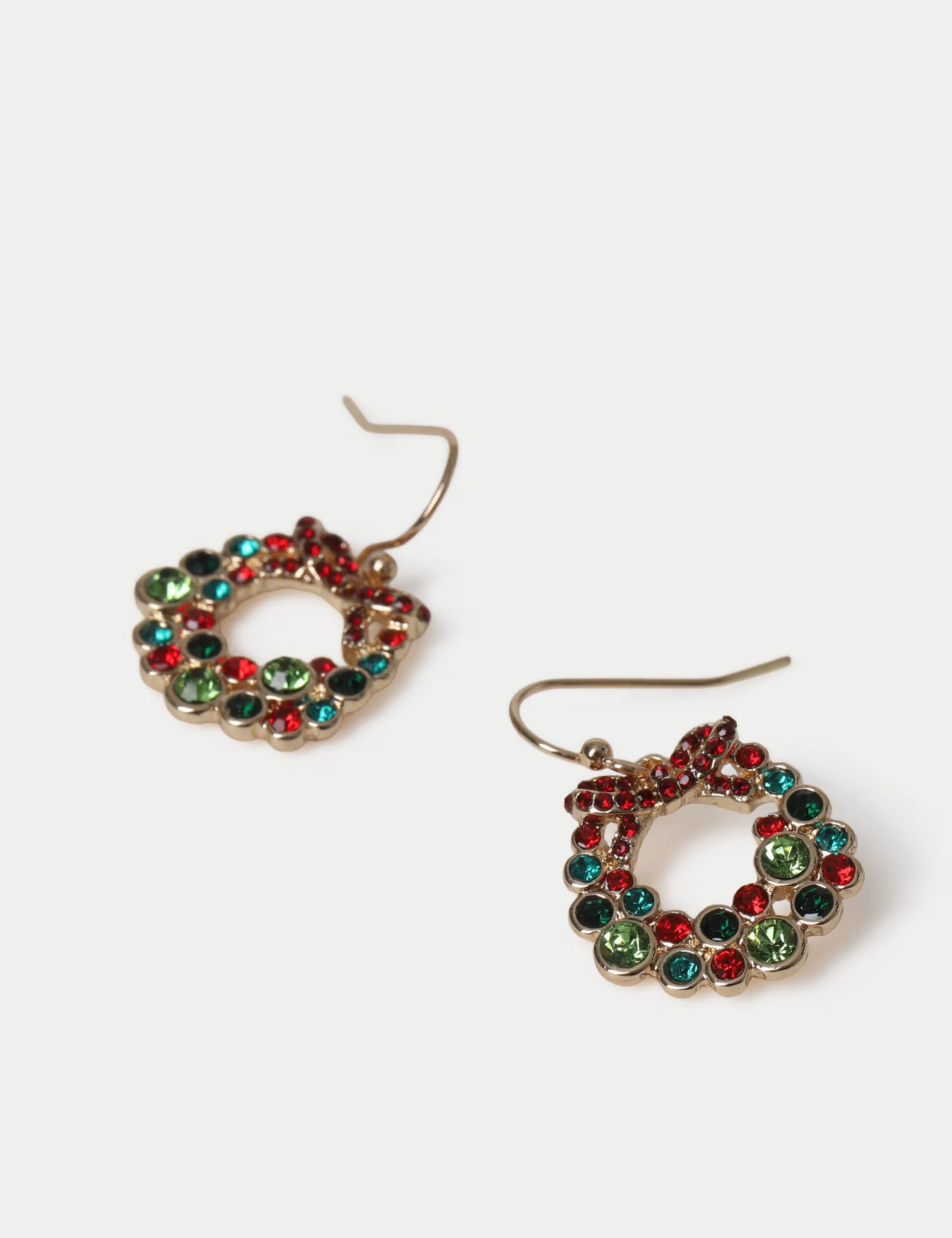 Rhinestone Wreath Christmas Earrings | Marks & Spencer (UK)