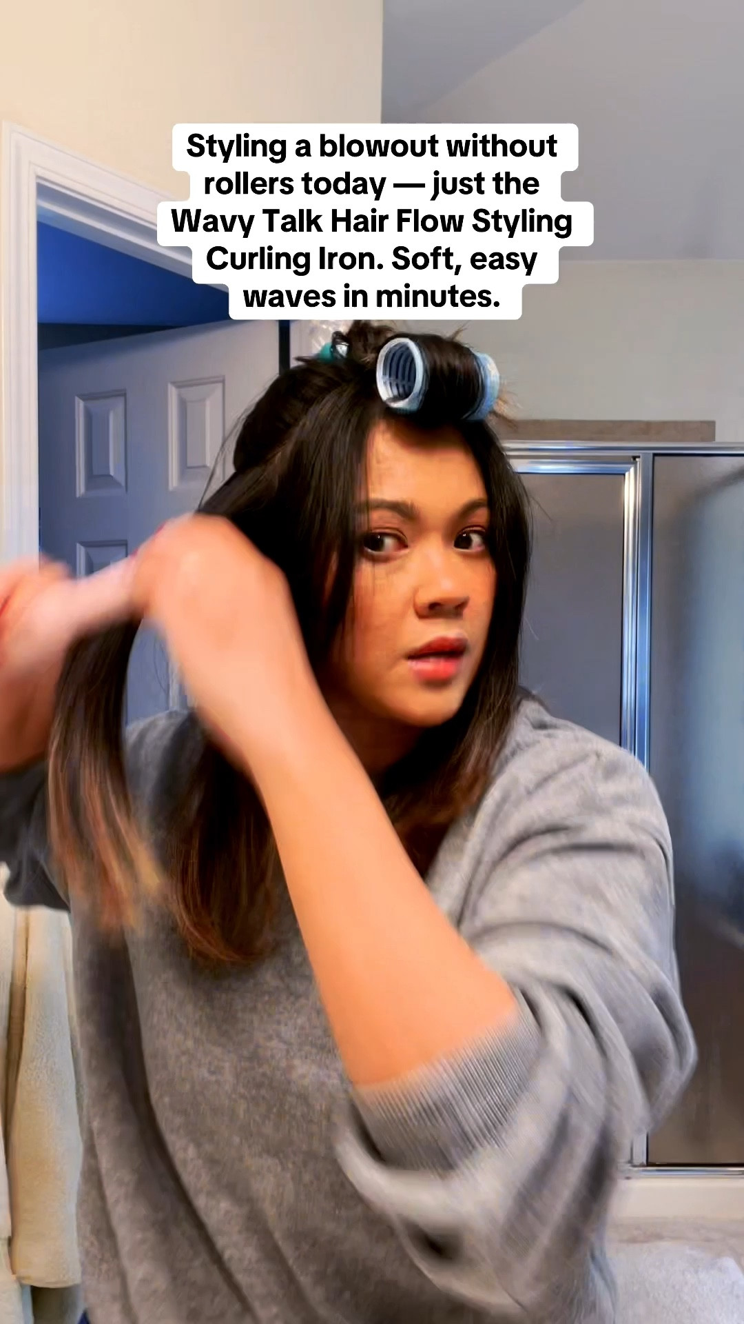  Airflow Wavy Talk is officially the MVP of 2025. Affordable, quick, and makes my hair look like I actually tried (even when I didn’t). Linked on LTK! 🙌🏽✨ 
Styling a blowout without rollers today - just the Wavy Talk Hair Flow Styling Curling Iron. Soft, easy waves in minutes. #stylingbangs #blowouthairwithoutrollers

#LTKGiftGuide #LTKFindsUnder50 #LTKBeauty