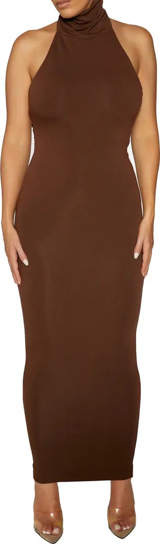 Turtleneck Open Back Sleeveless Maxi Dress | Nordstrom