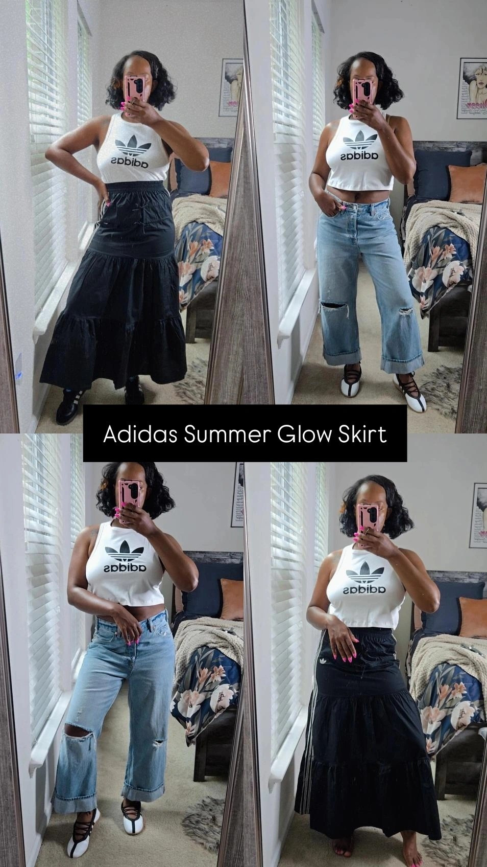 【ADIDAS originals】 SUMMER GLOW SKIRT★人気★ Skirts adidas Originals Summer Glow Skirt Black | Footshop